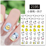 Милые наклейки для ногтей, накладные ногти, мультяшное украшение для ногтей, наклейка
