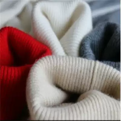 Autumn and winter children cashmere sweaters boys and girls baby sweaters high neck thick solid color parent-child knitted wool base shirt