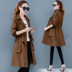 phụ nữ áo Windcoat 2020 mùa xuân và mùa thu Hàn Quốc phiên bản mới của những bộ quần áo dài eo-chiều dài cơ thể đeo trên thủy triều áo mỏng 