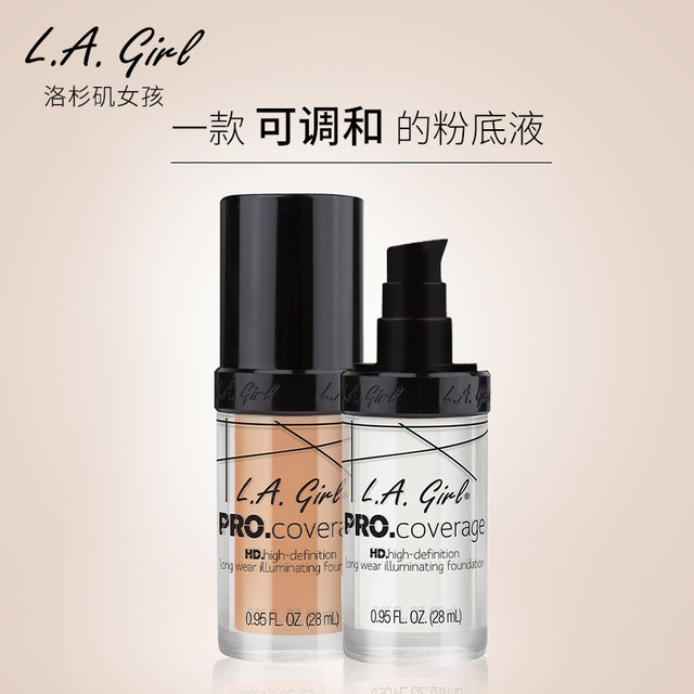 LAGirl Los Angeles Girl Hydrating Foundation and Moisturizing Concealer Creamy Skin Non-removing Makeup Correcting Toner