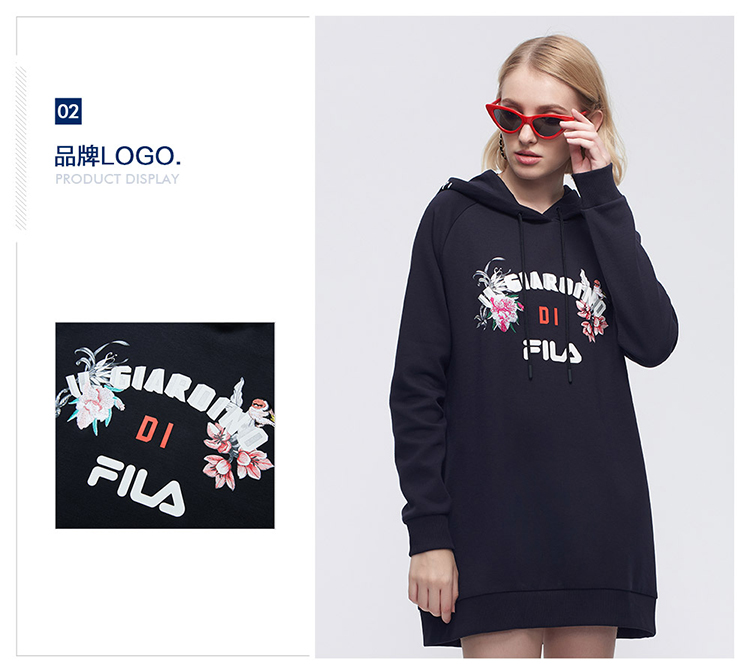 Đầm nữ Fila Fila 2018 mùa thu mới giản dị thể thao đơn giản và thanh lịch thoải mái đầm nữ quần áo tập gym nữ nike chính hãng