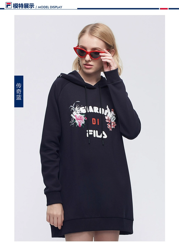 Đầm nữ Fila Fila 2018 mùa thu mới giản dị thể thao đơn giản và thanh lịch thoải mái đầm nữ