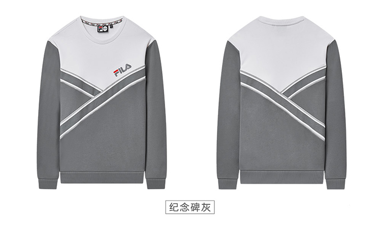 PHIM FUSION Áo len nam Fila 2018 mùa đông mới thể thao thư giản dị khâu áo len nam - Thể thao lông cừu / jumper áo hoodie form rộng nam