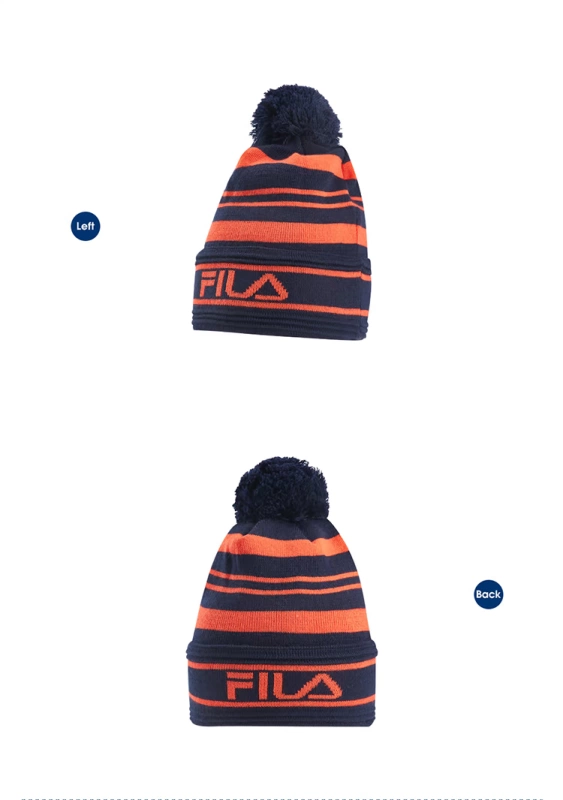 FILA Fila hat unisex 2018 mùa đông mới thể thao thư thường đan mũ tròn ấm áp