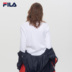 FILA Fila nữ dài T2018 mùa thu mới thể thao giản dị thư tròn cổ ấm áp áo thun dài tay nữ - Áo phông thể thao áo tanktop nam khoét nách sâu Áo phông thể thao