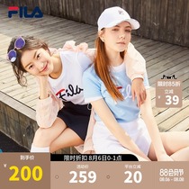 FILA Fila womens short-sleeved T-shirt 2021 spring and summer new fashion casual sports base colorful short T-shirt women