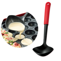 Japan imported into the village kitchen spoon octopus small ball soup spoon diamond shaped cooking spoon non-stick pan long handle spoon