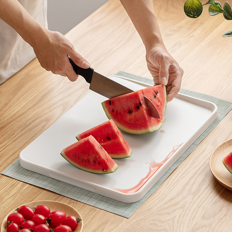 Cutting board Japan ASVEL kitchen household plastic double-sided cutting board Auxiliary food fruit cooked food chopping board Chopping board accounting board