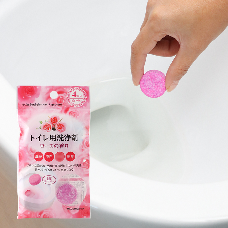 Japan imported toilet cleaner deodorant and descaling fragrance type toilet foam tablet decontamination tablet
