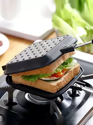 Sandwich pot Double-sided sandwich pot Japan imported Sugiyama metal aluminum alloy toast bread non-stick flat bottom breakfast pot