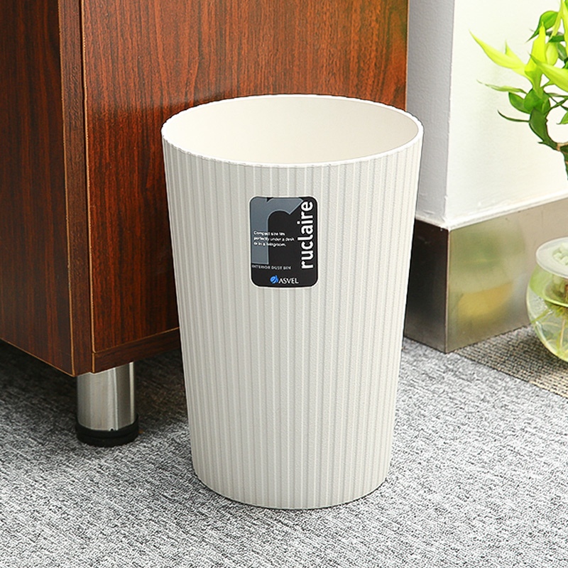 Trash Can Japan Asvel Minimalist Home Containing Barrel Kitchen Makeup Room Bedroom without lid Trash Cans