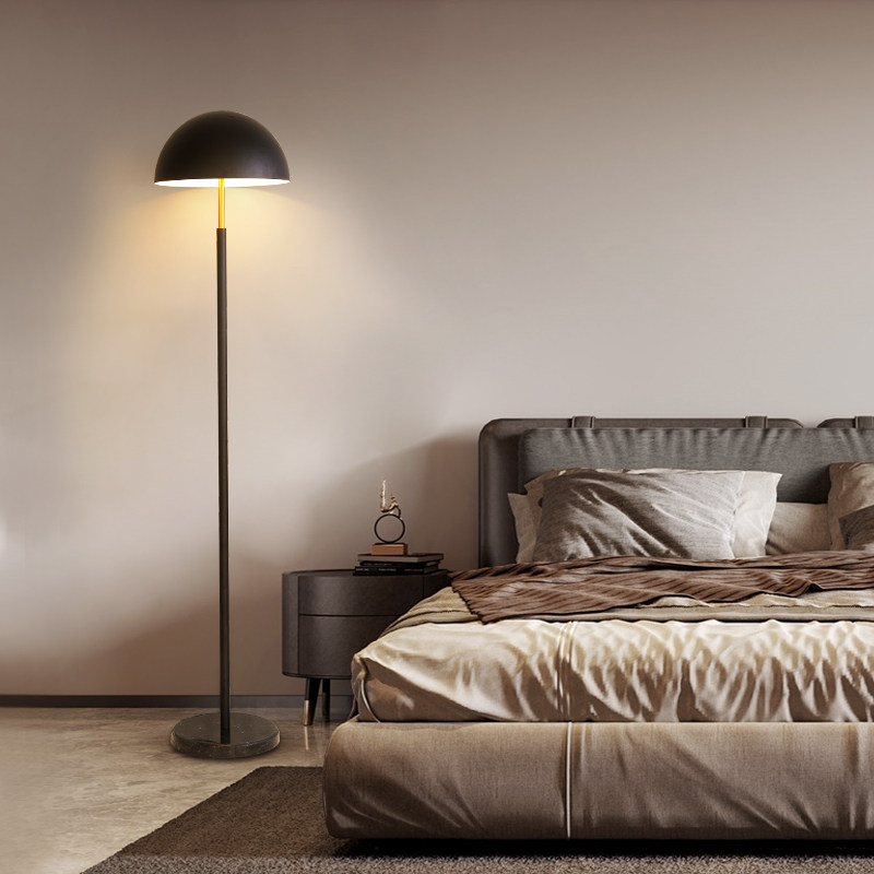 Light luxury minimalist living room floor lamp atmospheric bedroom bedside lamp Nordic style simple modern study vertical lamps