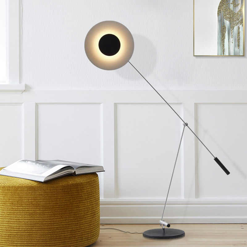 Postmodern designer extremely minimalist lines on floor lamp minimalist idea living room sofa-side bedroom with adjustable vertical lamp