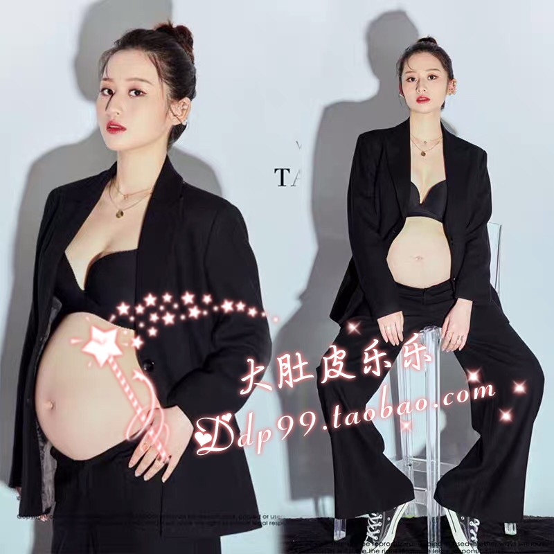720 Pregnant Mommy Photos Fashion Suit Lease Studio Shooting Modern Maternity Photos European and American Temperament Clothes