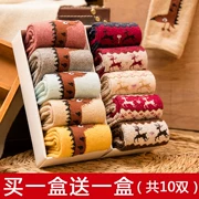 Vớ nữ vớ vớ thỏ len vớ nam và nữ mùa thu và mùa đông dày mùa đông vớ cotton ấm vớ khử mùi vớ