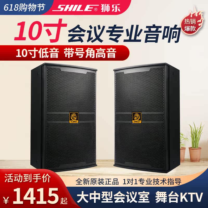 Lion's BM-10 ten inch professional speaker stage performance Home KTV karaoke Conference speaker