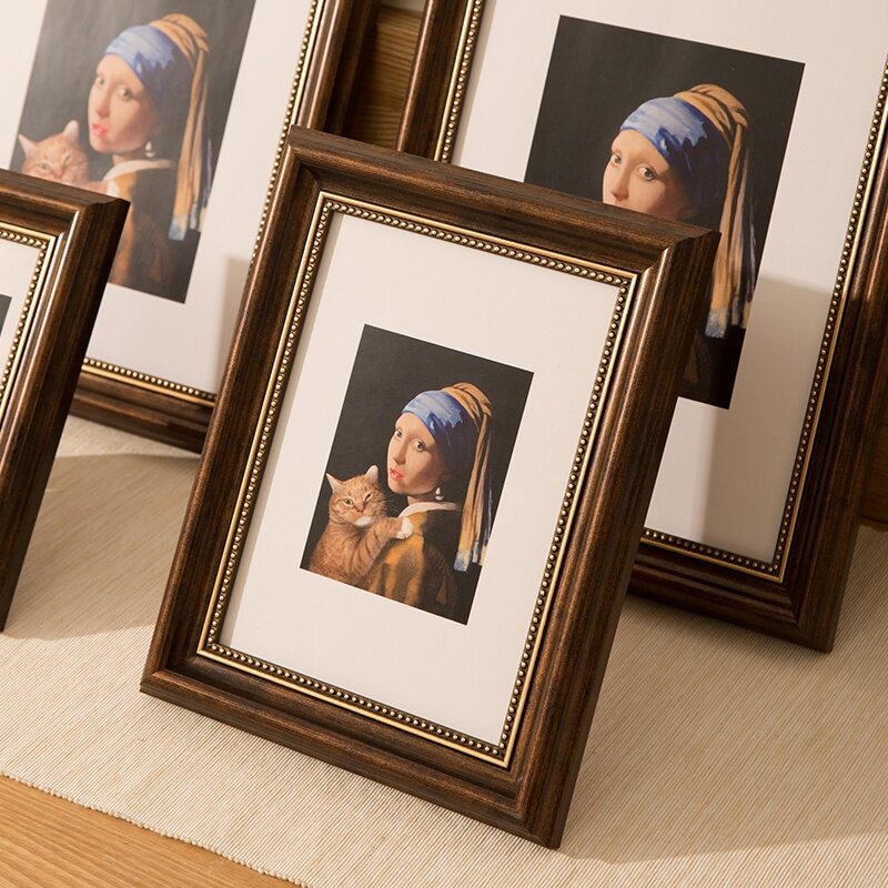 Creative American retro picture frame frame 7 inch 8 inch 10 inch 12 inch wall wash photos plus photo frame table vertical horizontal