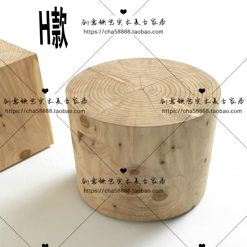 Gỗ Bắc Âu khối gỗ rắn trang trí phân rắn Gỗ trụ lớn tấm khung gốc cọc vuông vuông trụ gỗ - Trang trí nội thất đồ dcor