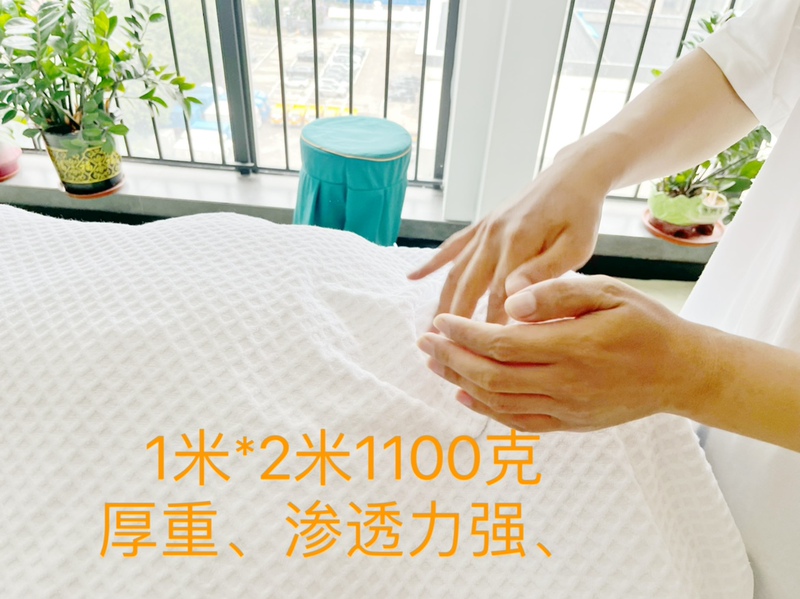 Zen Towel Large Size: White Diamond Pattern, Commonly Used in Studios, Children's Special Use, High-Grade Pure Cotton