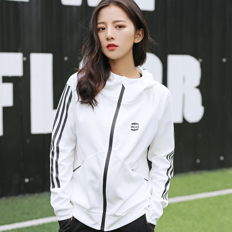 Sports suit women's autumn casual long-sleeved tide brand high street sweater fashion running sportswear jacket two-piece men