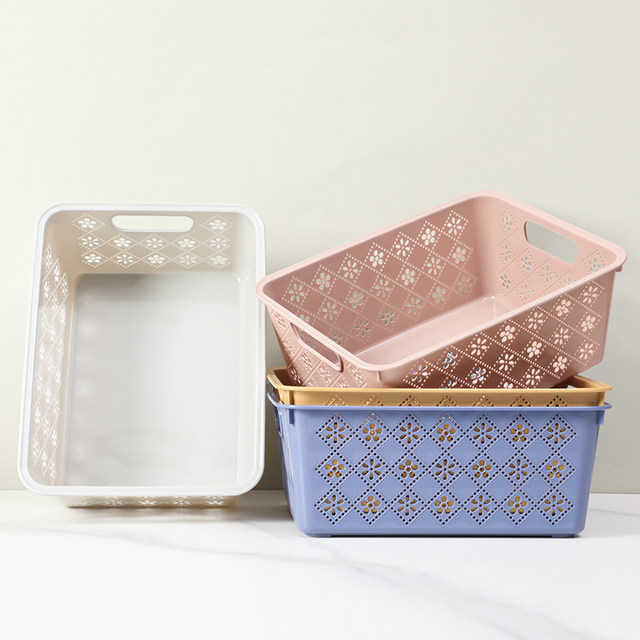 Large storage basket desktop storage basket storage box bedroom rectangular lidless storage basket miscellaneous box organization box