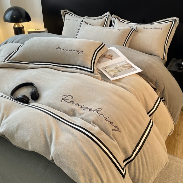 2023 new high gram heavy milk suede embroidered webbing with four sets-Rainbow series-Taobao