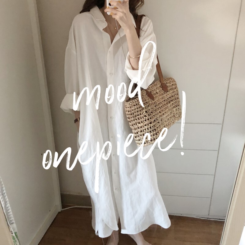 Beach and Seaside White Sun Protection Cardigan Jacket for Women, Spring and Autumn Thin Shirt, High-End Casual Loose Long Shirt