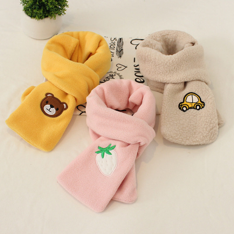 Toddler scarf autumn Winter Winter Korean version Children's girderboy warm windproof rocking down toddler child One year old