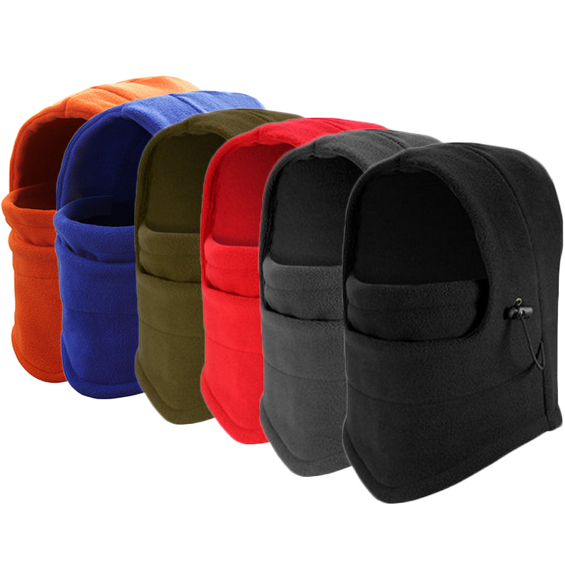 Warm hood fleece riding mask men's and women's winter motorcycle full-face bicycle cold-proof windproof hat equipment