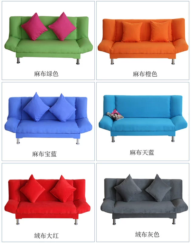 Ghế sofa sofa đơn giản hai ba 1,8 m hai cửa hàng quần áo nhỏ vải sofa sofa sofa thuê - Ghế sô pha