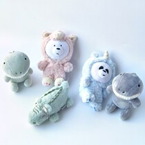 Full 58 yuan foreign trade crocodile dinosaur bag pendant plush small toy bead chain schoolbag pendant