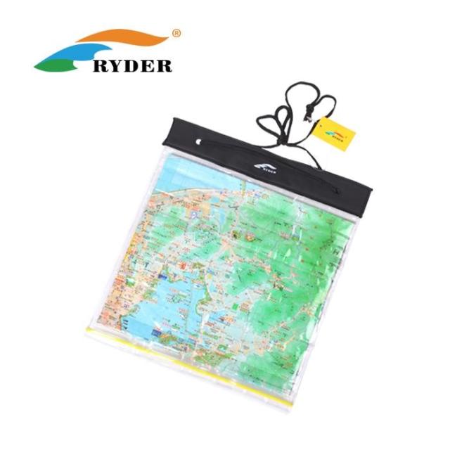 Ryder Ryder outdoor drifting waterproof map bag Large waterproof wallet waterproof bag Self-sealing bag