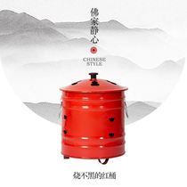 Burning Paper Money Barrel dedicated to burning Winner Barrels Home Indoor sheet Burnt Gold Burning Chinese-style Tomb-Sweeping Festival Iron Tub Smoked Incense Stove Portable