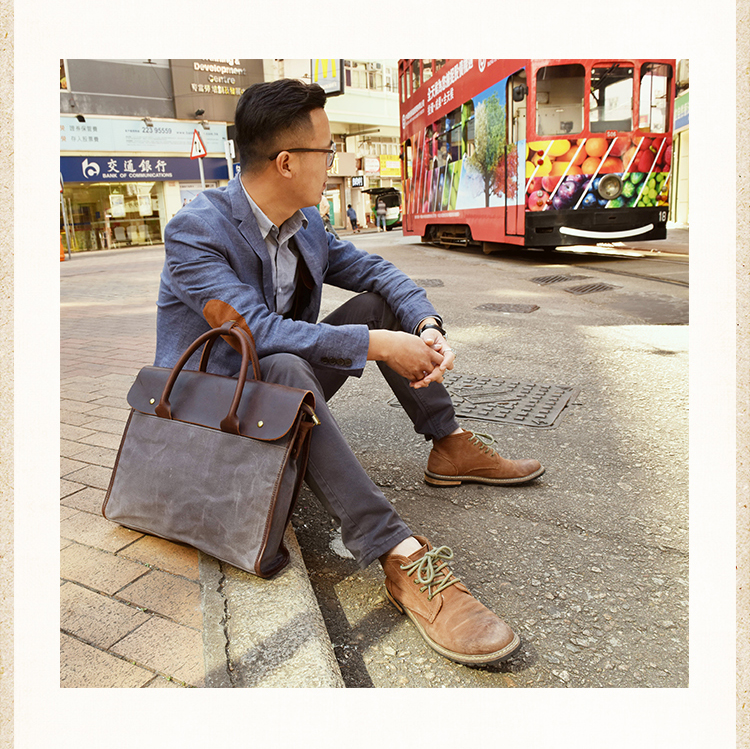 Cow XX túi xách nam thủy triều thương hiệu retro đường phố ba lô chéo vải messenger túi máy tính chính thức túi nam giản dị - Túi của con người balo michael kors