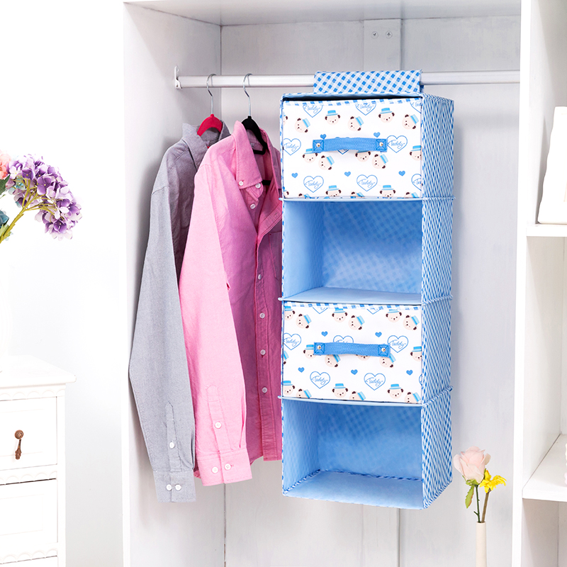 Drawer closet contains hanging bag cloth hanging underwear socks finishing storage multilayer bag foldable