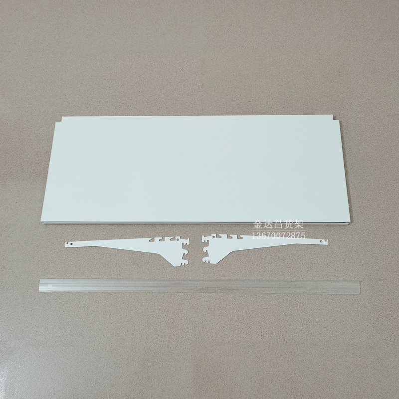 Yijiajia 6.0 Model Shelf with Additional Shelves, White Convenience Store Partition Board, Support Arm, Label Strip, Tray