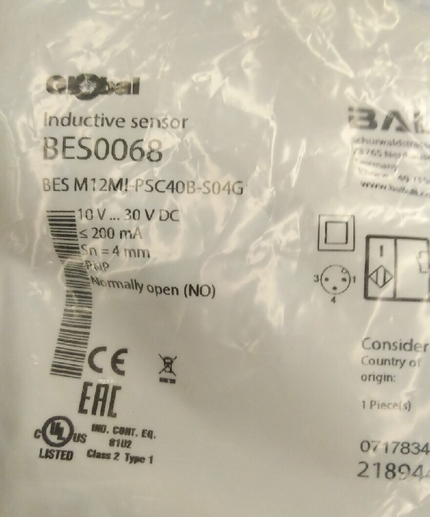BES0068 New original Balluff BES M12MI-PSC40B-S04G