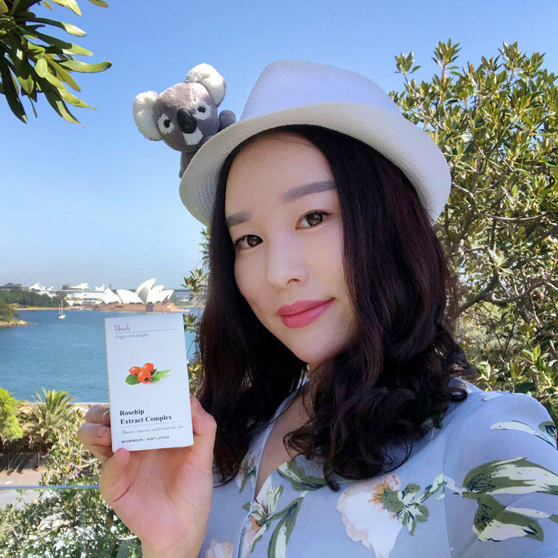 Niuer recommends Australian Unichi Rosehip Extract Capsules to lift skin tone and reduce melanin to improve skin texture 60 capsules