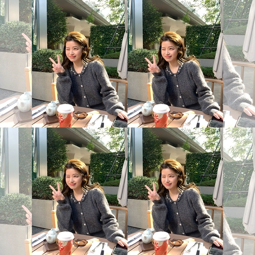 Madofit Madou/Kewpie Doll Love God God Callow Flower Little Pearl Мягкий клейкий пот свитер Caddy