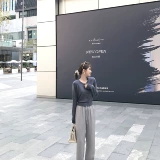 Madofit Madou/шелковистые шифоновые брюки Женские летние падающие повседневные брюки.