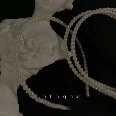 Gentle ballet French retro palace Hepburn style elegant literary and artistic Joker Hong Kong style pearl hair hoop hair accessories