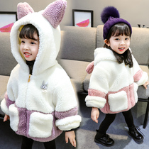 Girls thick coat winter clothes 3 baby girl 0 1 2 5 3 4 5 6 7 years old girl sweater Korean version of tide