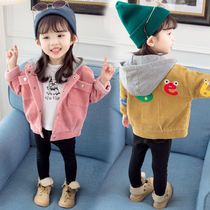Childrens clothing autumn II 3 san 4 five or six 5-year-old girl Western style jacket 6 children corduroy shirt girls jacket