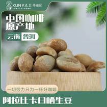 Yunnan Pu 'er Coffee Sun-drying Raw Bean 1kg Pack Arabica Seeks Cafe Sun-drying Processing Method