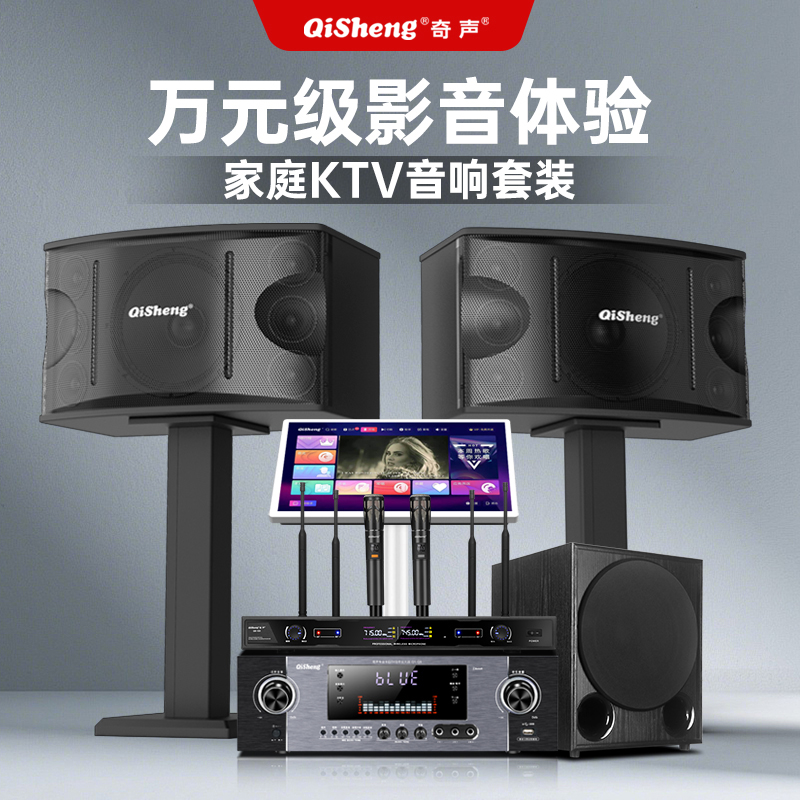 Qisheng family ktv audio set karaoke machine integrated