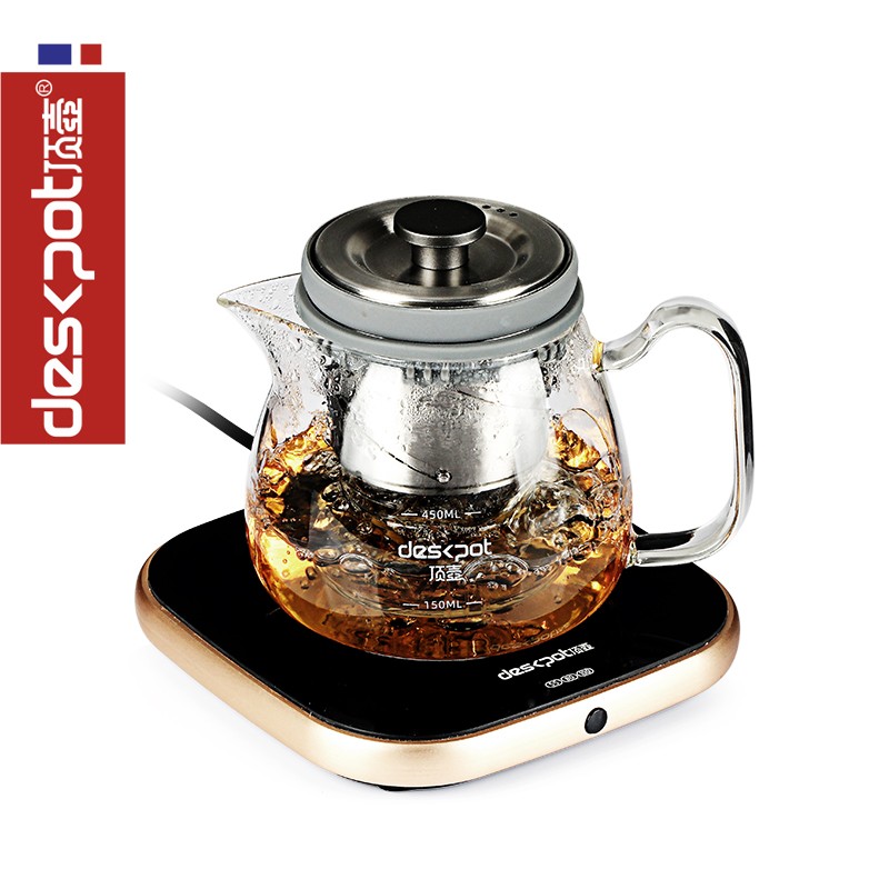 Top pot rotating lift teapot glass elegant cup can be boiled teapot adjustment thick and light tea separation 450ml