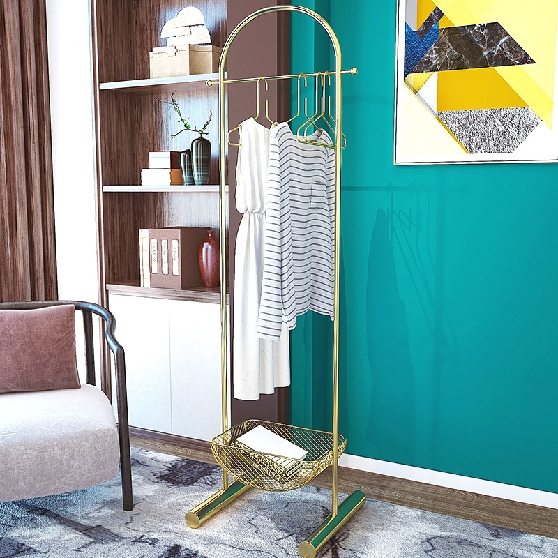 Rongyang floor-to-ceiling coat rack net red hanging hanger home clothes rack Nordic bedroom living room creative decoration hanger