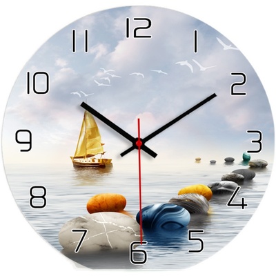 北欧现代客厅静音挂钟免打孔钟表