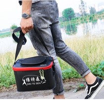 Equipped with foldable fish bucket live fish box multifunctional folding fishing gear fish farming car wash portable bucket large