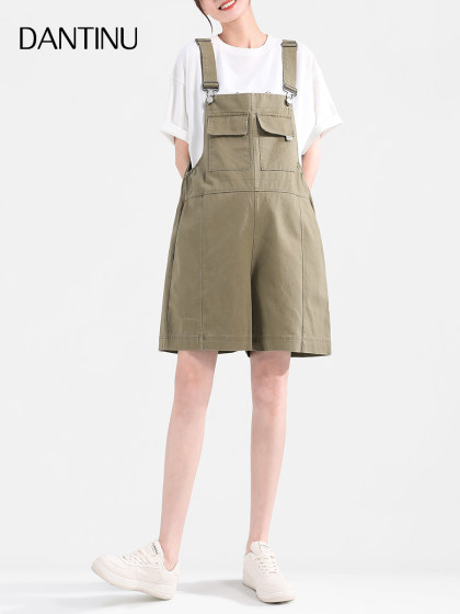 孕妇背带短裤2025新款夏装宽松时尚大码夏季薄款外穿小个子休闲裤